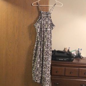 Asymmetrical patterns dress